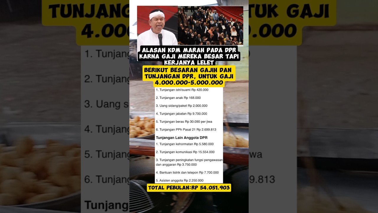 INI ALASAN KENAPA KDM MARAH PADA DPR