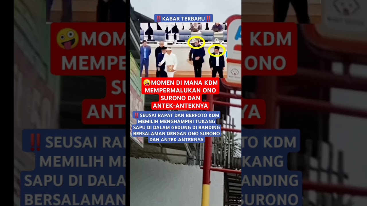 MOMEN KDM MEMPERMALUKAN ONO SURONO DAN ANTEK-ANTEKNYA #kdm #gubjabar #kangdedymulyadi #onosurono